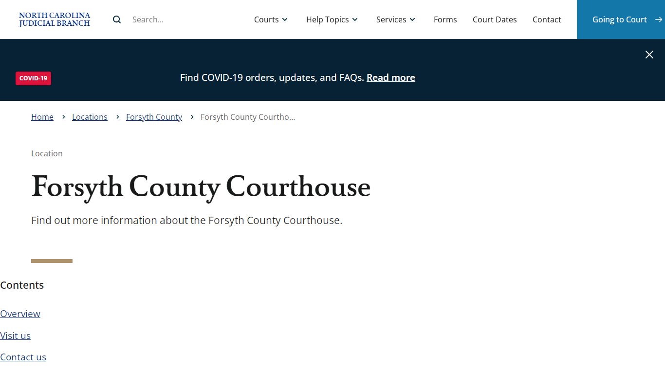 Forsyth County Courthouse | North Carolina Judicial Branch