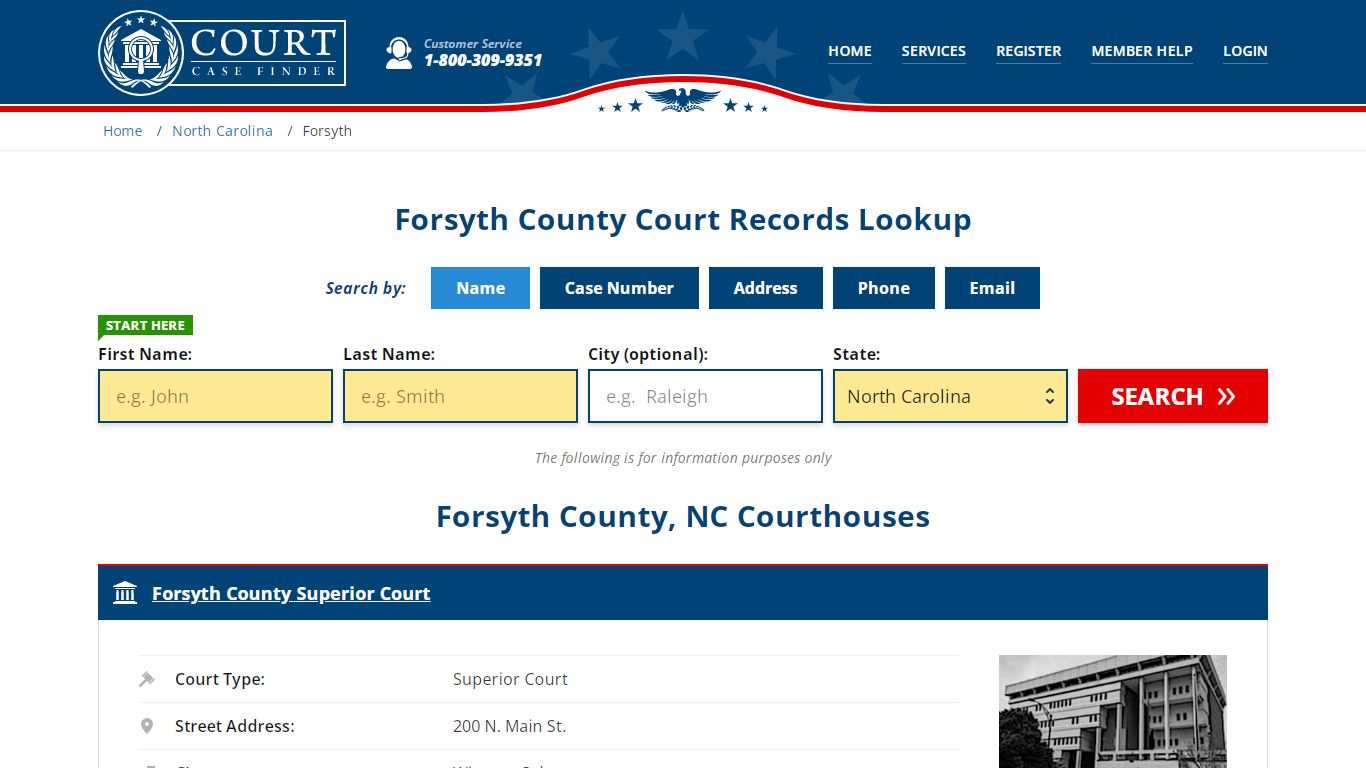 Forsyth County Court Records | NC Case Lookup